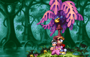 Tarayzan as a functioning event, except for the text not displaying when he gives Rayman the seed.