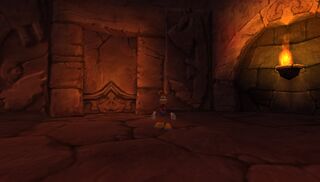 Rayman is trapped in this room.