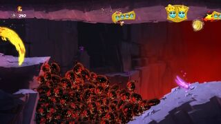 A Skull Coin and a swarm of dark creatures blocking the second secret area.