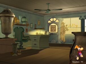 Official artwork depicting Grub's police office.