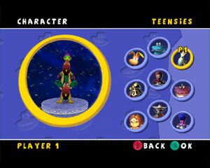 The third alternate skin for the Teensies in the Gamecube version of Rayman Arena.