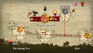 Relic counter on the world map with one of them missing.