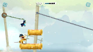 A Swordsman Ninja slashing at the player.