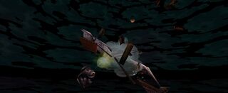 The Buccaneer is ultimately destroyed by the defeated Razorbeard in an attempt to kill Rayman.