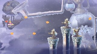 Small mecha flies in turrets, as they appear in the Back to Origins version of Shoot for the Stars