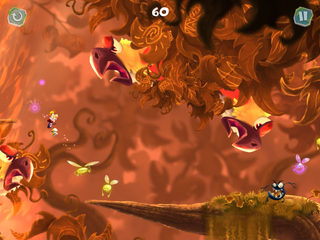 Three squawking colorful birds and a Darktoon
