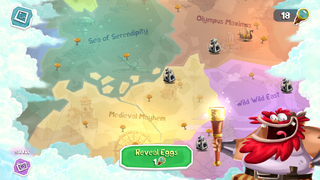 Imprisoned Fossil-Iced Eggs on the world map during the Ray-Gnarr's Icy Expedition event.