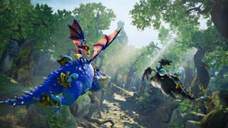 Forest dragons carrying captive Teensies.