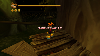 In the first section of the Sanctuary of Rock and Lava, at the end of the 1st bridge of the level just before the big net.