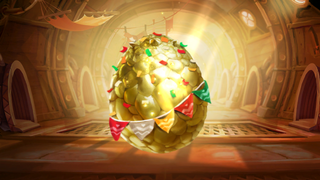 A gold Maracas Egg ready for hatching.