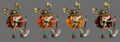 Hair color options for the Rayman Adventures design.