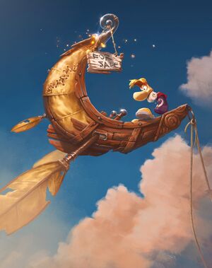 Rayman on a flying veichle.JPG