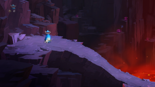 The start of the level with the pixellation effect.