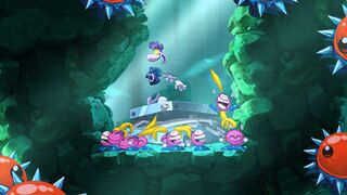 The Electoons as they appear once a cage has been broken in Rayman Origins