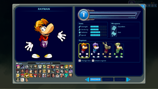 Rayman's Meet the Legend screen