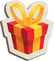 A red gift box