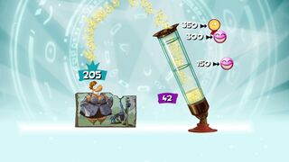 Naturally, the Magician is nowhere to be found at the end of level Lum count.