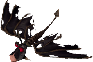 A bat in Rayman 3; isometric view.