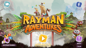 Rayman Adventures Golden Marathon Update Main Menu.png