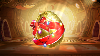 A gold Snow-Egg ready for hatching.