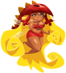 Edith Up as if she would have appeared in Rayman Fiesta Run