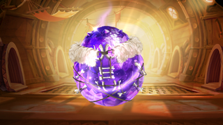 A crystal Fossil-Iced Egg ready for hatching.