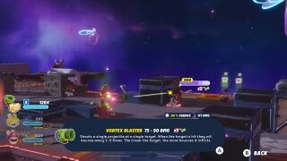 Rayman aiming with his Vortex Blaster