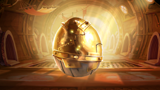 A gold Surprise Egg.