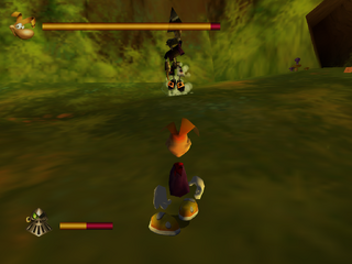 Some purple Henchmen 800 use their drill to move away from their opponent when they receive damage.