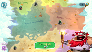Imprisoned Sunken Eggs on the world map during the Treasure Hunt event.