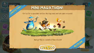 A limited time Mini-Marathon event based on the Summer Marathon Event.