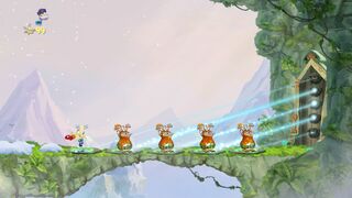 The heroes will need to get up and down in sync with the Red Wizards.