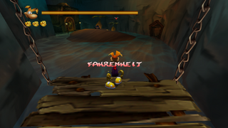 At the end of the first section of Whale Bay, on the bridge after the section with kegs. The Robo-Pirate who throws kegs at the player must not be defeated or the code will not work.