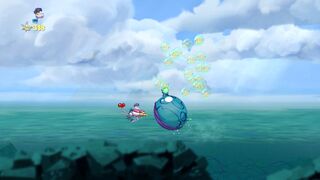 Once the last segment is destroyed, the Giant Eel will be bubblized.