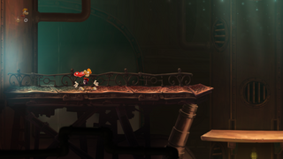 The beginning of the level.