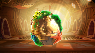 A gold Surprise Sunken Egg ready for hatching.