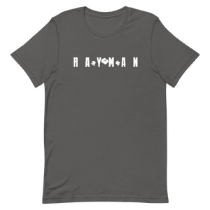 Rayman White Lettering T-Shirt Asphalt.png