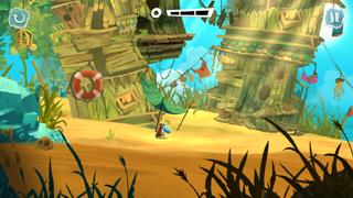 A sandy area.