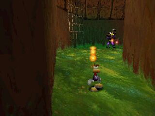 A purple Henchman 800 shooting three regular energy projectiles in a row.