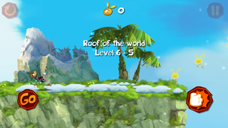 The start of the level Roof of the World.