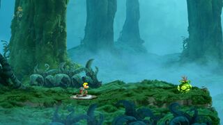 The start of the level.