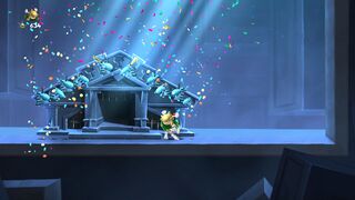 The end of the level.