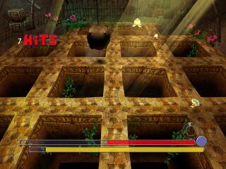After the player reaching a decent amount of hit combos, medium toads start to appear in a fair number. These refill a bit more the red bar and reduce a bit more the yellow bar than the small toads.