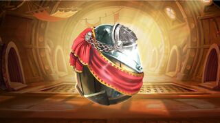 A silver Surprise Castle Egg ready for hatching.