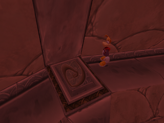 A hidden pressure switch in the chamber of the Heart of the World