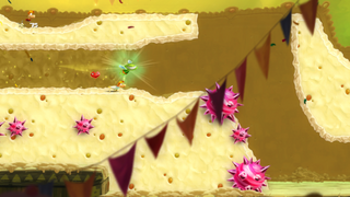 Cakes that block the players are common in the world.