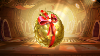 A gold Armored Egg ready for hatching.