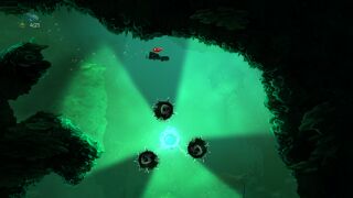 Underwater mines around a Dark Sentry