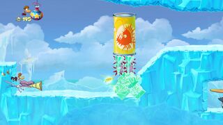 Green blocks of ice are breakable.