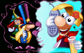Rayman answering the phone call in the opening cutscene